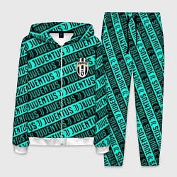 Мужской костюм Juventus pattern logo steel