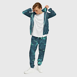 Костюм мужской Яркий абстрактный узор для спорта, цвет: 3D-белый — фото 2