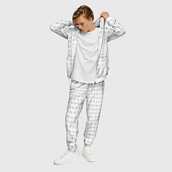 Костюм мужской Пятнистые оптические круги - абстрактная иллюзия, цвет: 3D-белый — фото 2