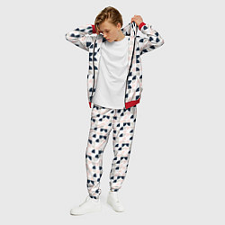 Костюм мужской Узор полукруг, цвет: 3D-красный — фото 2