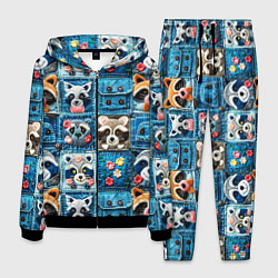 Костюм мужской Пэчворк с энотами, цвет: 3D-черный