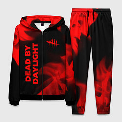 Костюм мужской Dead by Daylight - red gradient вертикально, цвет: 3D-черный