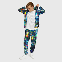 Костюм мужской Глитч эффект на стекле, цвет: 3D-белый — фото 2