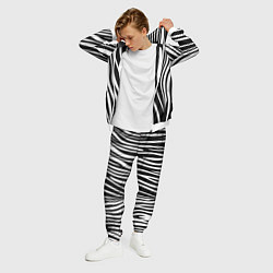 Костюм мужской Полоски зебры, цвет: 3D-белый — фото 2