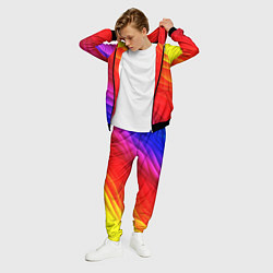 Костюм мужской Абстрактные волны текстура, цвет: 3D-черный — фото 2