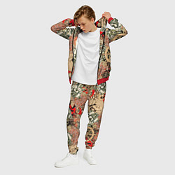 Костюм мужской Будда и Ганеша на фоне сансары и мандалы, цвет: 3D-красный — фото 2