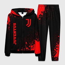 Мужской костюм Juventus - red gradient вертикально