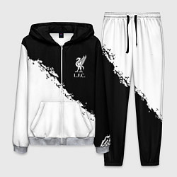 Мужской костюм Liverpool fc белые краски