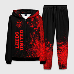 Костюм мужской Leeds United - red gradient по-вертикали, цвет: 3D-черный