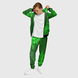 Костюм мужской Final Fantasy - green gradient вертикально, цвет: 3D-черный — фото 2