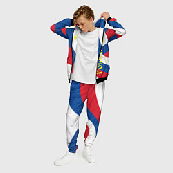 Костюм мужской Флаг России, паттерн, цвет: 3D-черный — фото 2