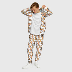 Костюм мужской Узор сиба ину, цвет: 3D-белый — фото 2