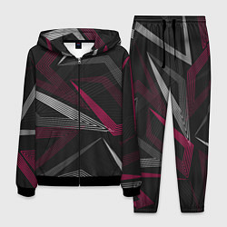 Костюм мужской Цветные линии, цвет: 3D-черный