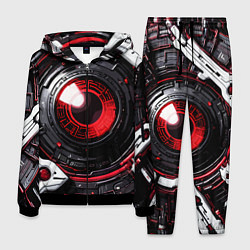 Мужской костюм Красная сфера киберпанк