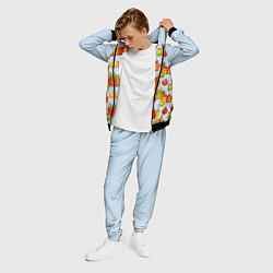 Костюм мужской Новогодний паттерн с подарками и ёлочными шариками, цвет: 3D-черный — фото 2