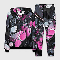 Мужской костюм Чёрно-розовый камень