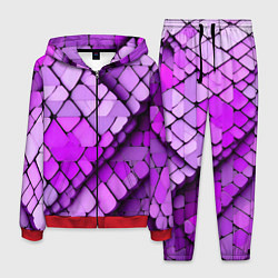 Мужской костюм Фиолетовые рельефные плитки