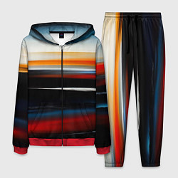 Мужской костюм Полосы разных цветов