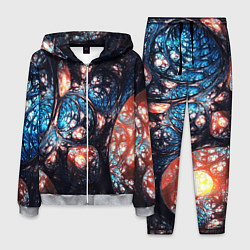 Мужской костюм Абстрактные фракталы узор