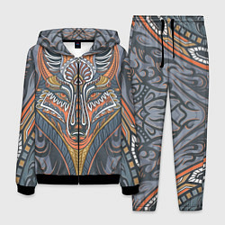 Мужской костюм Орнаментальный волк с узорами стилизованный