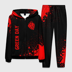Мужской костюм Green Day - red gradient вертикально