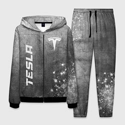 Мужской костюм Tesla - grey gradient вертикально