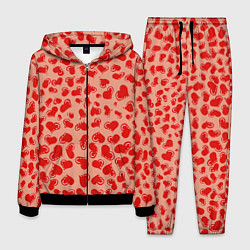 Костюм мужской Сердца любви, цвет: 3D-черный