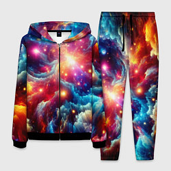 Мужской костюм Colorfull neon space clouds - ai art fantasy