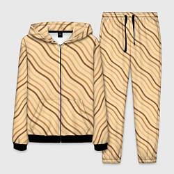 Костюм мужской Мягкие волны, цвет: 3D-черный