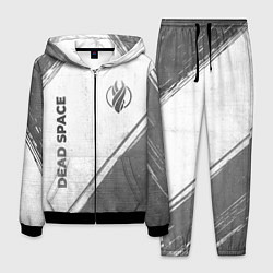 Мужской костюм Dead Space - white gradient вертикально
