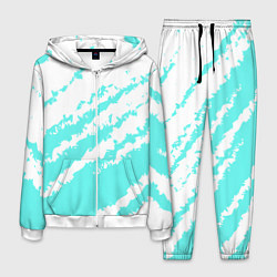 Костюм мужской The color is light blue and white, цвет: 3D-белый