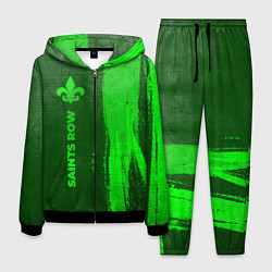 Костюм мужской Saints Row - green gradient по-вертикали, цвет: 3D-черный