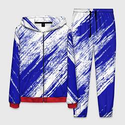 Мужской костюм The color is white and blue