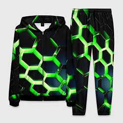Костюм мужской Neon Honeycombs, цвет: 3D-черный