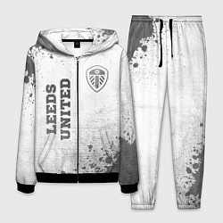 Мужской костюм Leeds United - white gradient вертикально