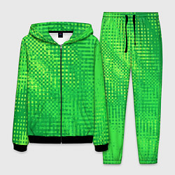 Костюм мужской Сочный зелёный абстрактный, цвет: 3D-черный