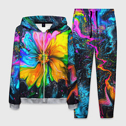 Мужской костюм Большой цветок - яркие краски