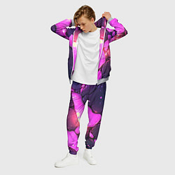Костюм мужской Розовая текстура разлом плит, цвет: 3D-меланж — фото 2