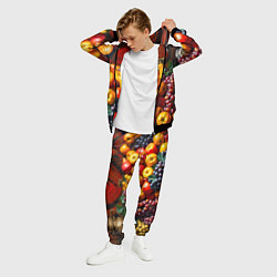 Костюм мужской Фруктовый натюрморт, цвет: 3D-черный — фото 2