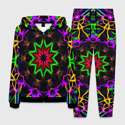 Мужской костюм Неоновая геометрия узоры