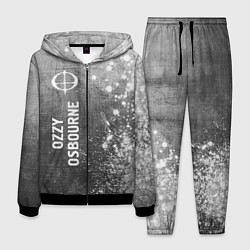 Костюм мужской Ozzy Osbourne - grey gradient по-вертикали, цвет: 3D-черный
