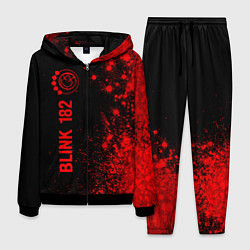 Костюм мужской Blink 182 - red gradient по-вертикали, цвет: 3D-черный
