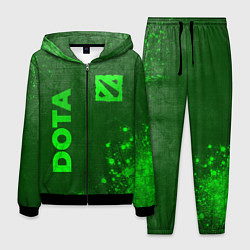 Костюм мужской Dota - green gradient вертикально, цвет: 3D-черный
