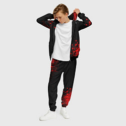 Костюм мужской Bon Jovi - red gradient вертикально, цвет: 3D-черный — фото 2