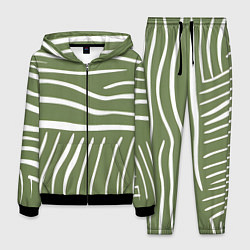 Мужской костюм Полоски зеленой зебры