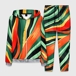 Мужской костюм Тропическая жаркая абстракция