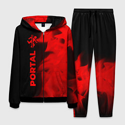 Мужской костюм Portal - red gradient по-вертикали