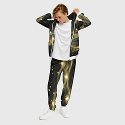 Костюм мужской Золотистый свет на черной текстуре, цвет: 3D-белый — фото 2