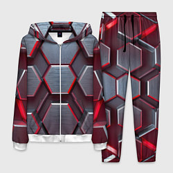 Мужской костюм Бордовый бронежилет