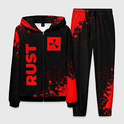 Костюм мужской Rust - red gradient вертикально, цвет: 3D-черный